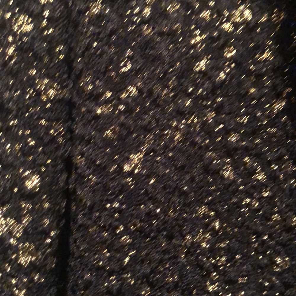 Catherines black & gold metallic cowl neck top. Size 3X - Picture 3 of 6